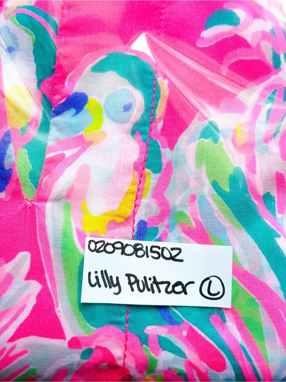 Lilly Pulitzer Pink Dragonfruit Toucan Can Tunic Tropical Print Preppy Coastal - Picture 10 of 11